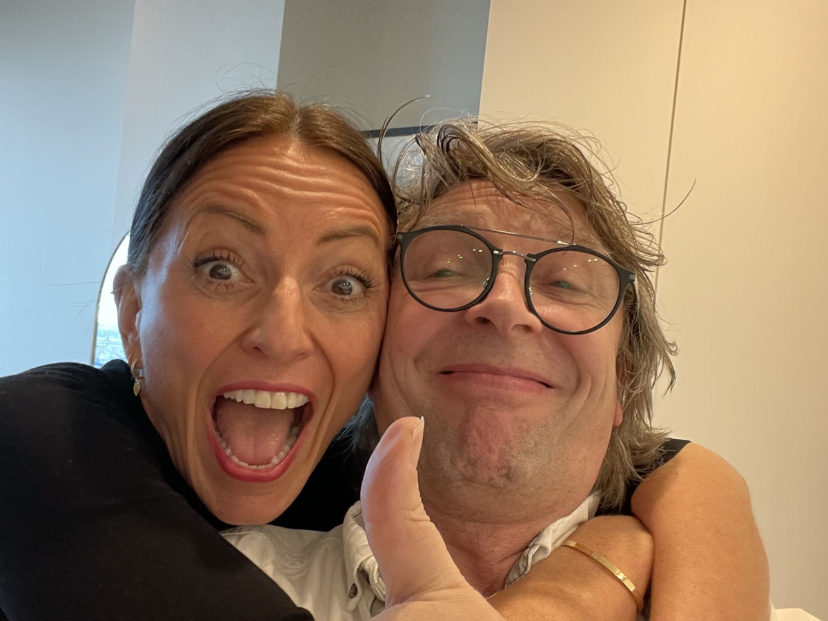 Alan with Davina