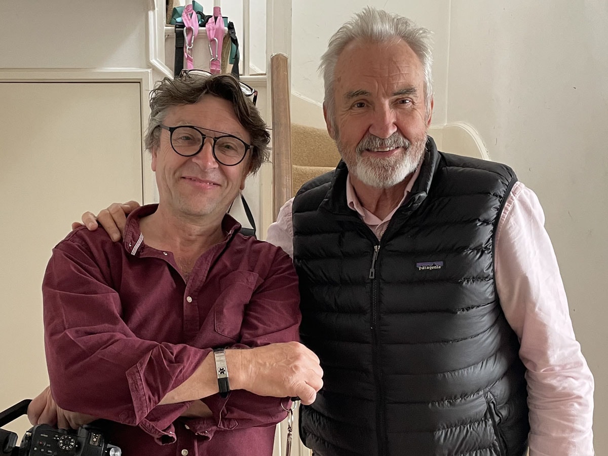 Alan with Larry Lamb